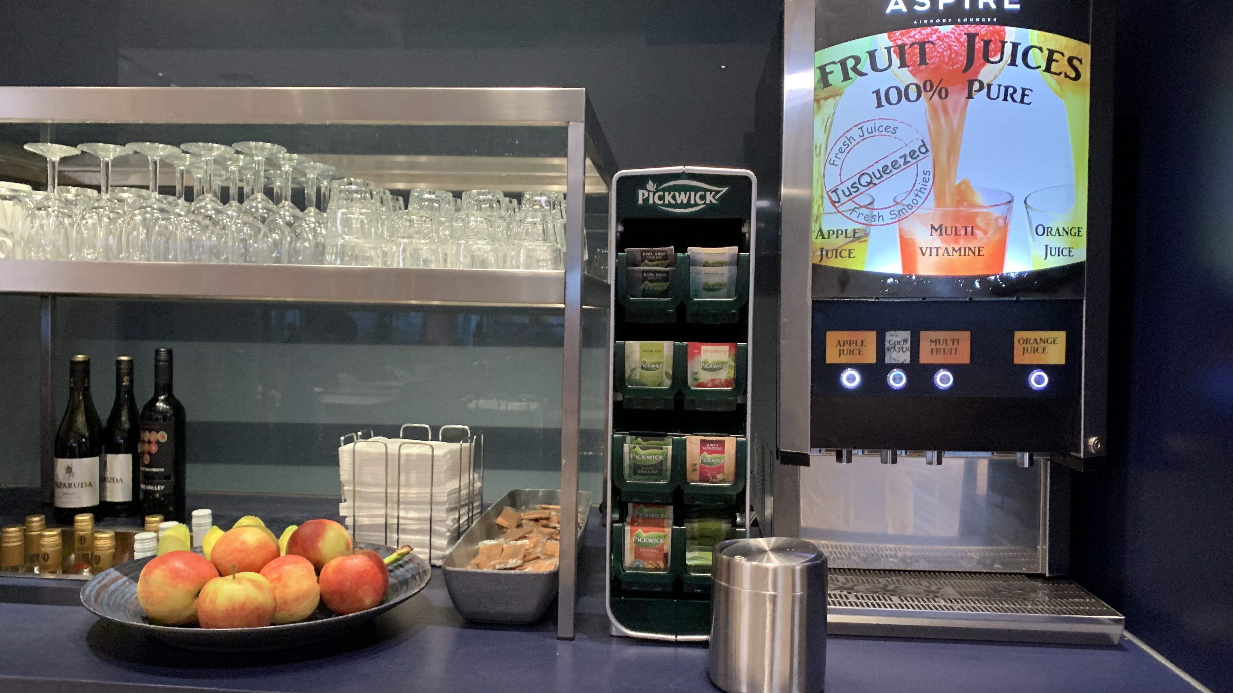 Fresh juice selection