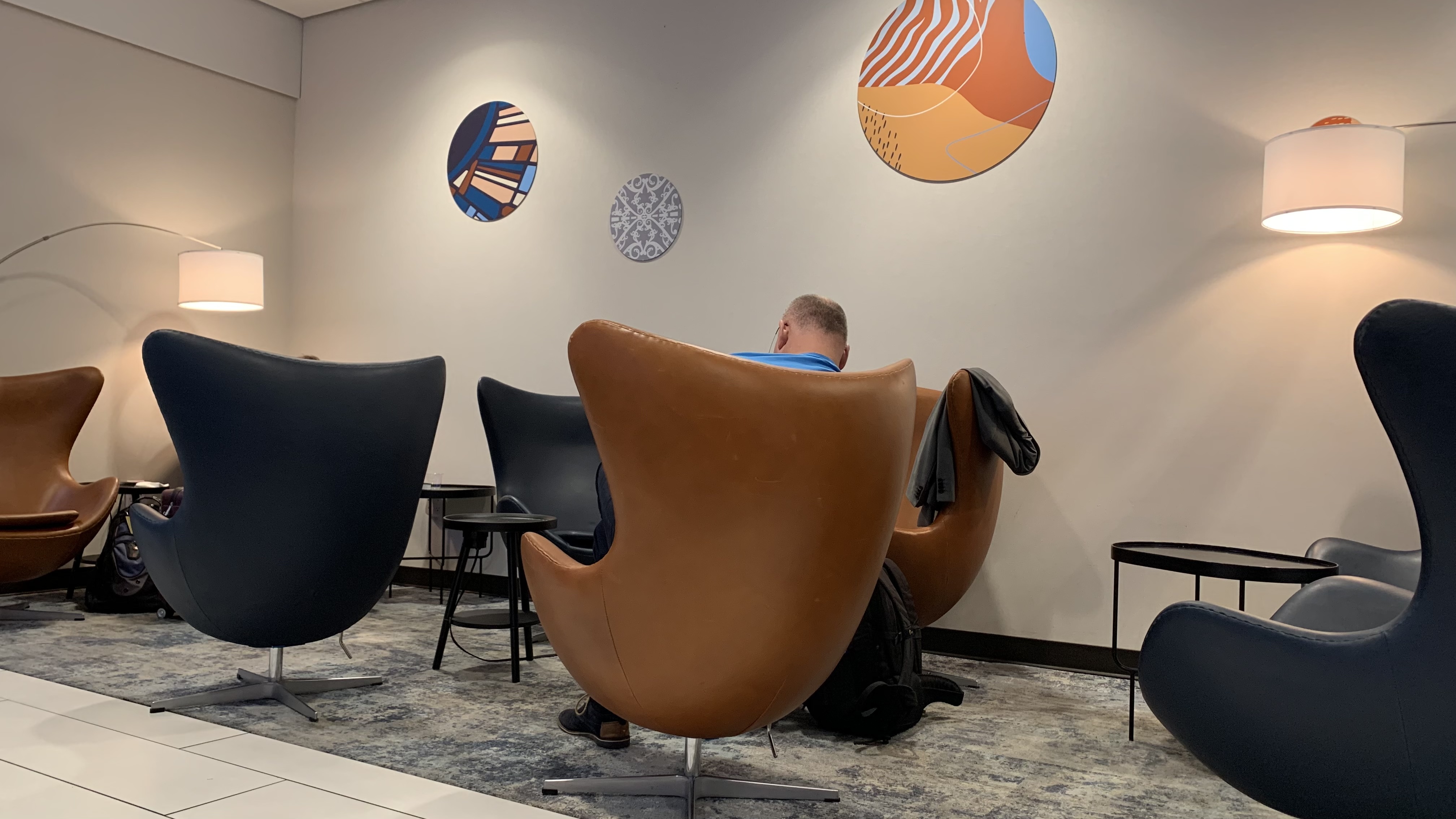 KLM Crown Lounge seating area